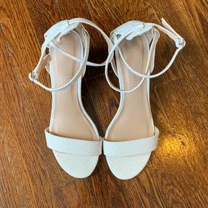 Kelly & Katie White Wedges